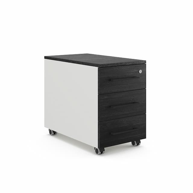 Тумба мобильная Kobor TМ3-40/50 white/wood