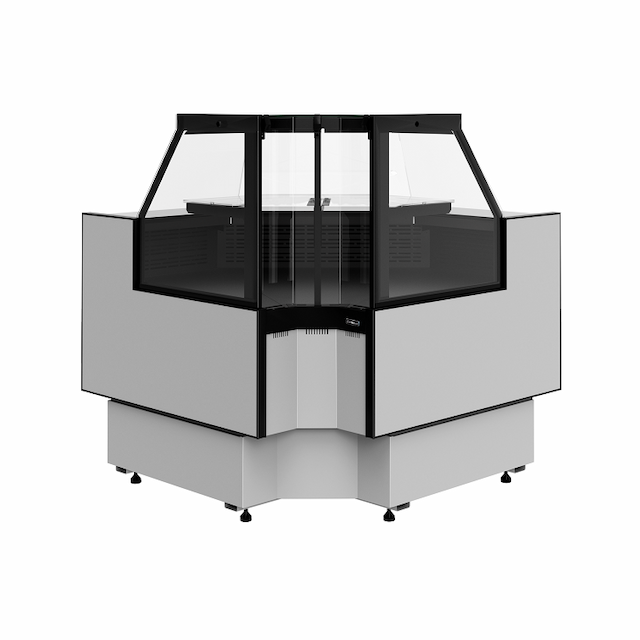 Витрина холодильная Carboma Palm 3 GC95 VV-6-1 внутренний угол без боковин (версия 2.0) 9006-9005