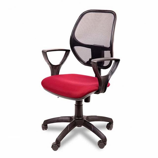 Кресло компьютерное Мирэй Марс new Гольф ПК (красный), ткань цветная серия В