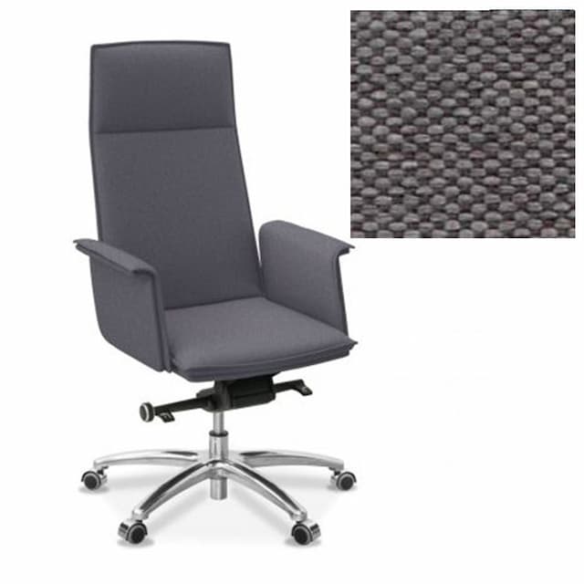 Кресло руководителя Юнитекс Лео ткань Bahama серая