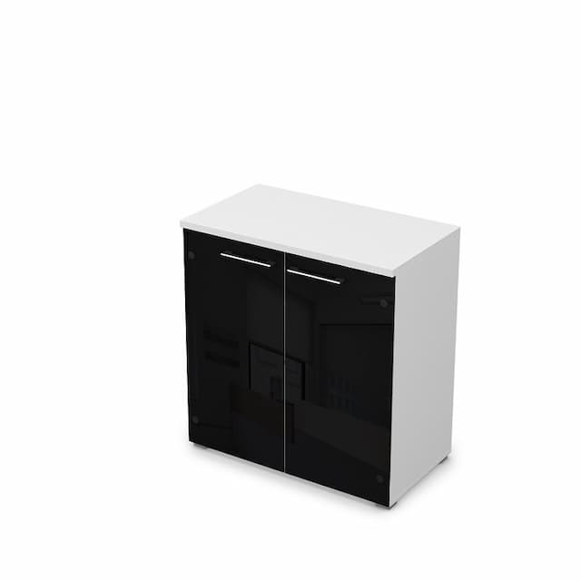 Шкаф АЛСАВ Gloss line 9НШ.023.4 белый премиум/металл глянец