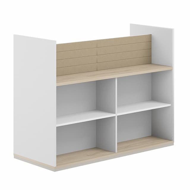 Стеллаж-комбо 1638 двухсторонний Norden Allegro AG.260.400.656.BG с экраном тканевым низким