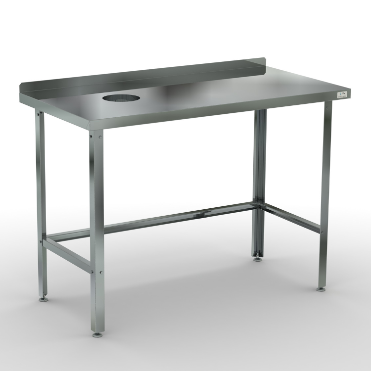 Стол для сбора пищевых отходов с бортом КОБОР СРОБ-100/60 Л/П