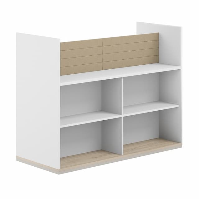 Стеллаж-комбо 1238 двухсторонний Norden Allegro AG.254.300.654.BG с экраном тканевым низким