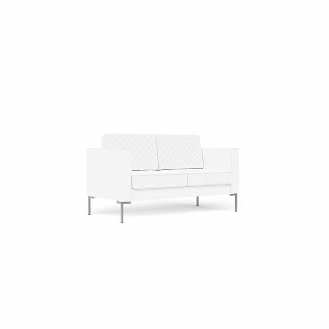 Диван 2-местный Юнитекс malta-2 Ml/2/cn2 экокожа премиум / белая