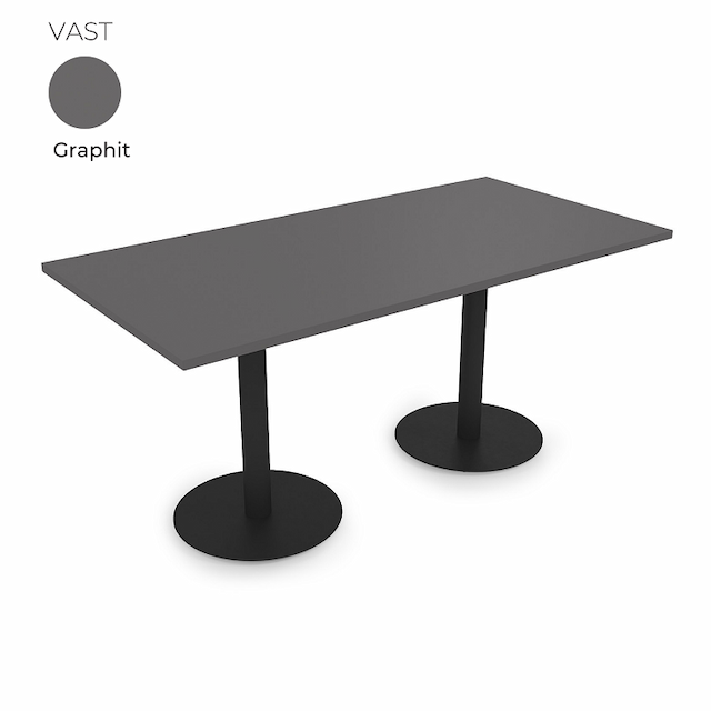 Стол на 2-х опорах Алсав 21VAST.120 Graphit