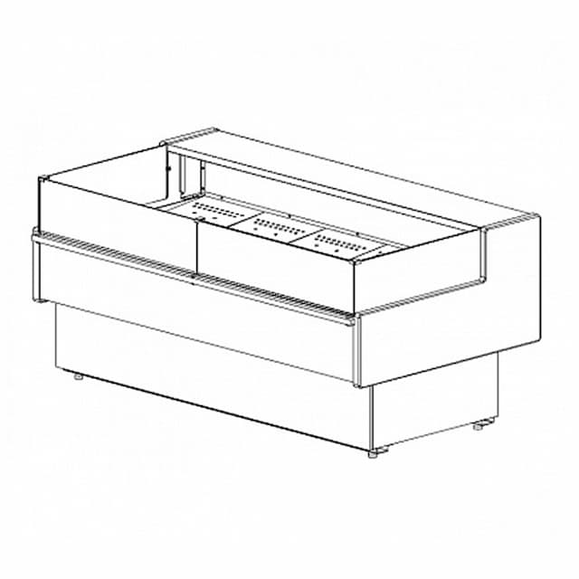 Витрина холодильная Полюс BAVARIA 2 GC110 SP 2,0-2 без боковин (ВХСл-2,0 Carboma GC110)