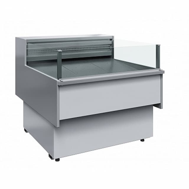 Витрина холодильная Полюс BAVARIA 2 GC110 SP 1,5-2 (с боковинами, рыба на льду) 0011-9006