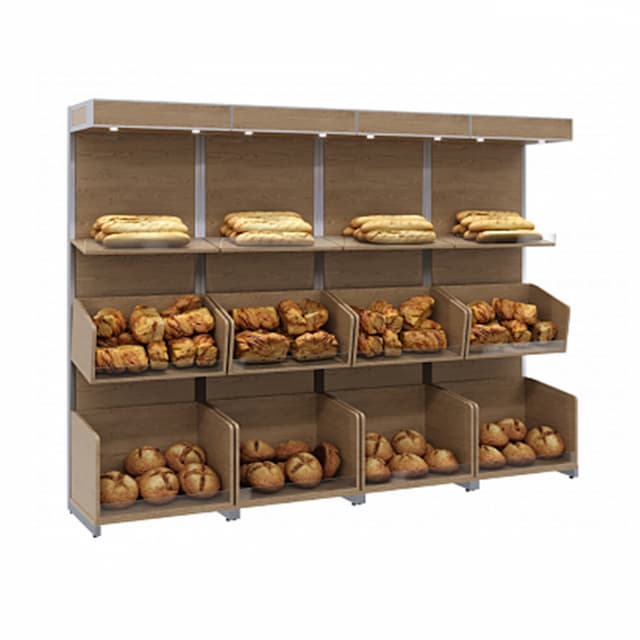 Нейтральная пристенная витрина Полюс CARBOMA S6-22 06