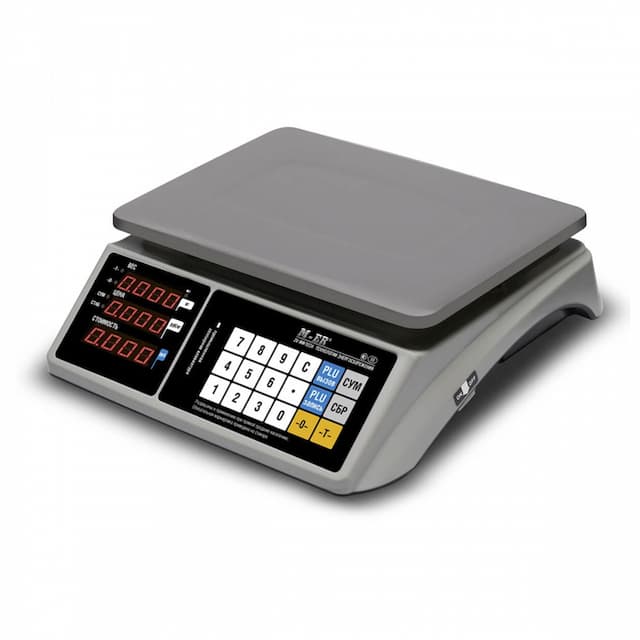 Торговые настольные весы MERTECH M-ER 328 AC-32.5 "TOUCH-M" LED RS232 и USB